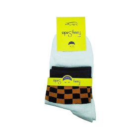 جوراب نیم ساق اسپرت دخترانه فانی ساکس شطرنجی 