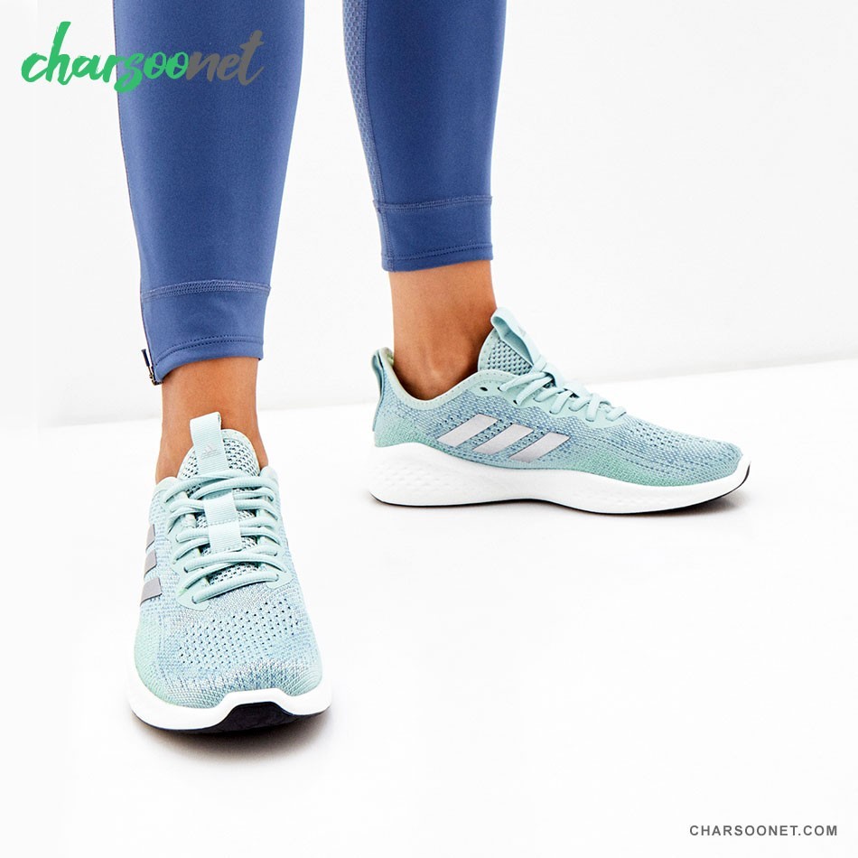 کفش رانینگ آدیداس کد FW5064 زنانه Adidas Green Fluidflow