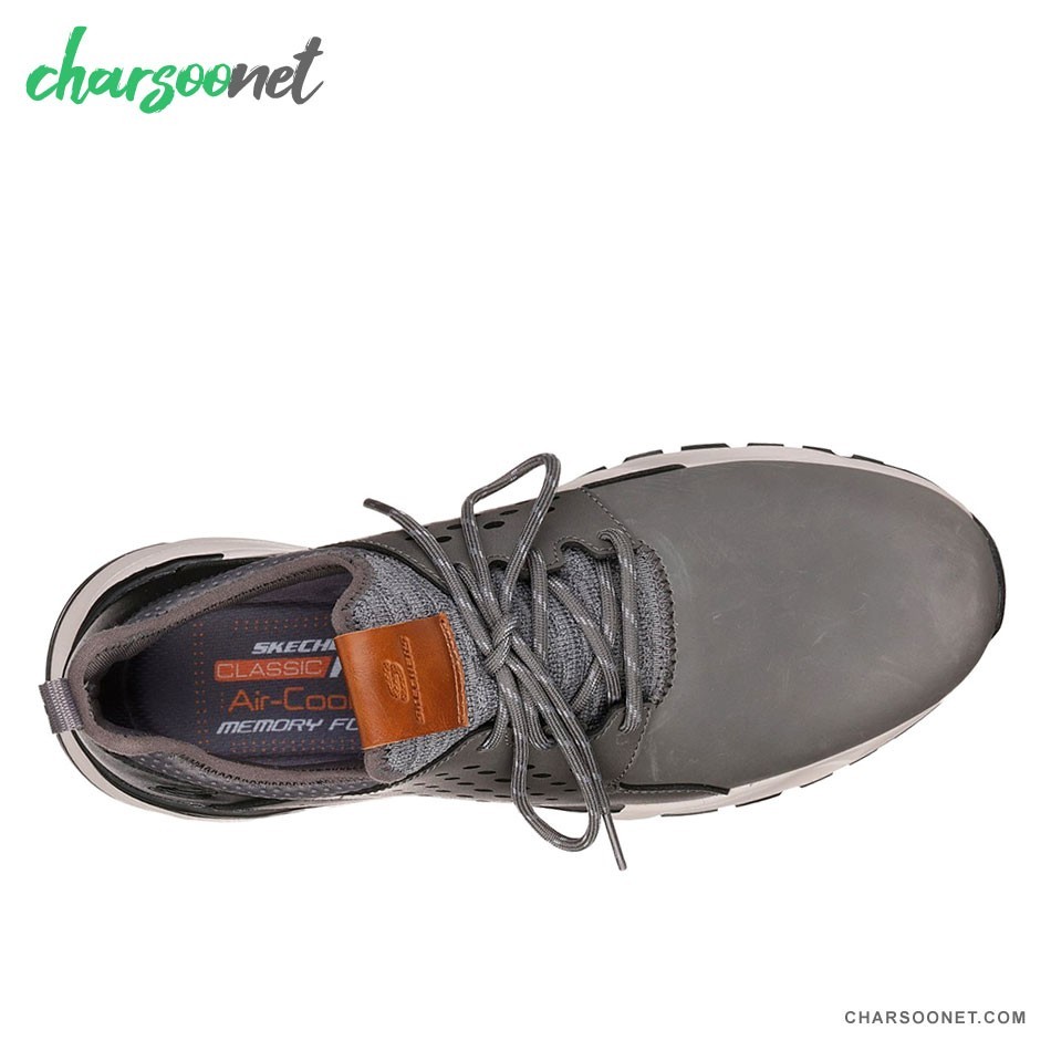 کفش روزمره اسکچرز مردانه Skechers Relven Hemson 65732 GRY