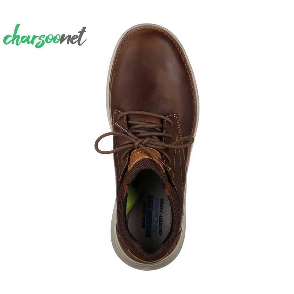 کفش رسمی اسکچرز مدل  Skechers Relaxed Fit Doveno کد 66240-choc