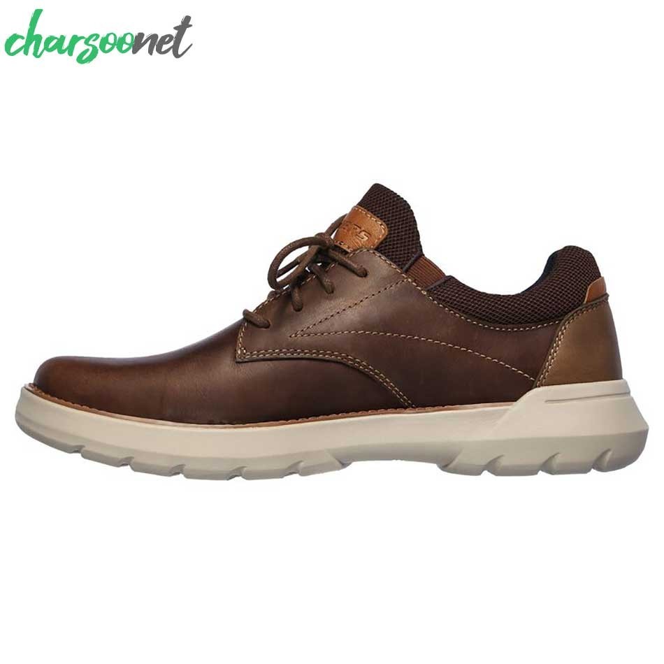 کفش رسمی اسکچرز مدل  Skechers Relaxed Fit Doveno کد 66240-choc