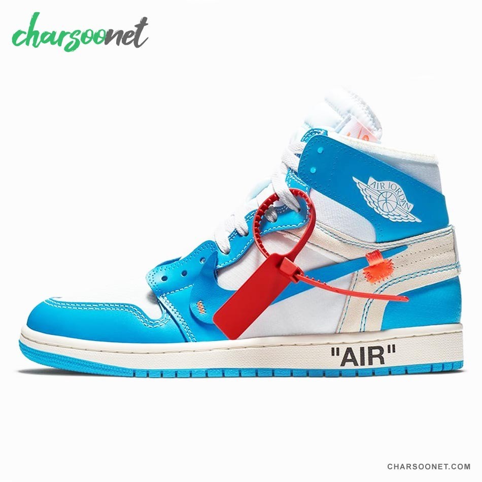 کتانی نایکی ساقدار Nike Air Jordan 1 Off_White