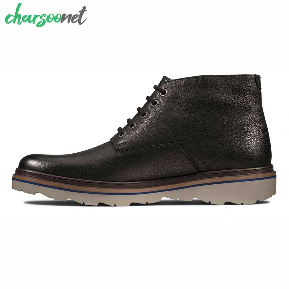 بوت چرم مردانه کلارک مدل Clarks Frelan Mid Black کد 26147269