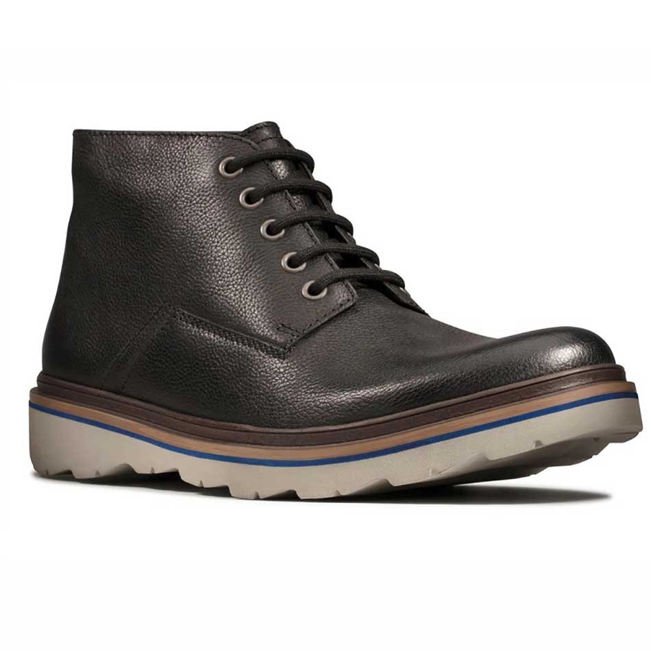 بوت چرم مردانه کلارک مدل Clarks Frelan Mid Black کد 26147269