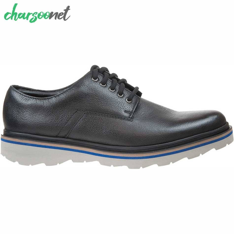کفش چرم کلارک مدل Clarks Frelan Edge Black کد 26147289