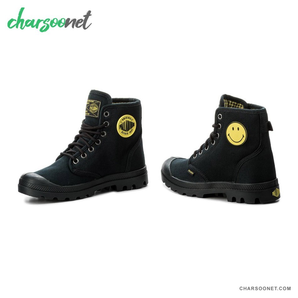 بوت کوهنوردی پالادیوم طرح لبخند جیب دار Palladium x Smiley Fest Pack