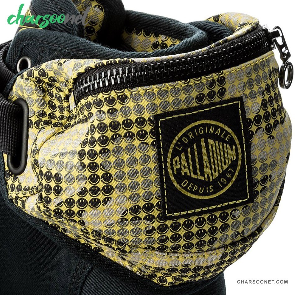 بوت کوهنوردی پالادیوم طرح لبخند جیب دار Palladium x Smiley Fest Pack