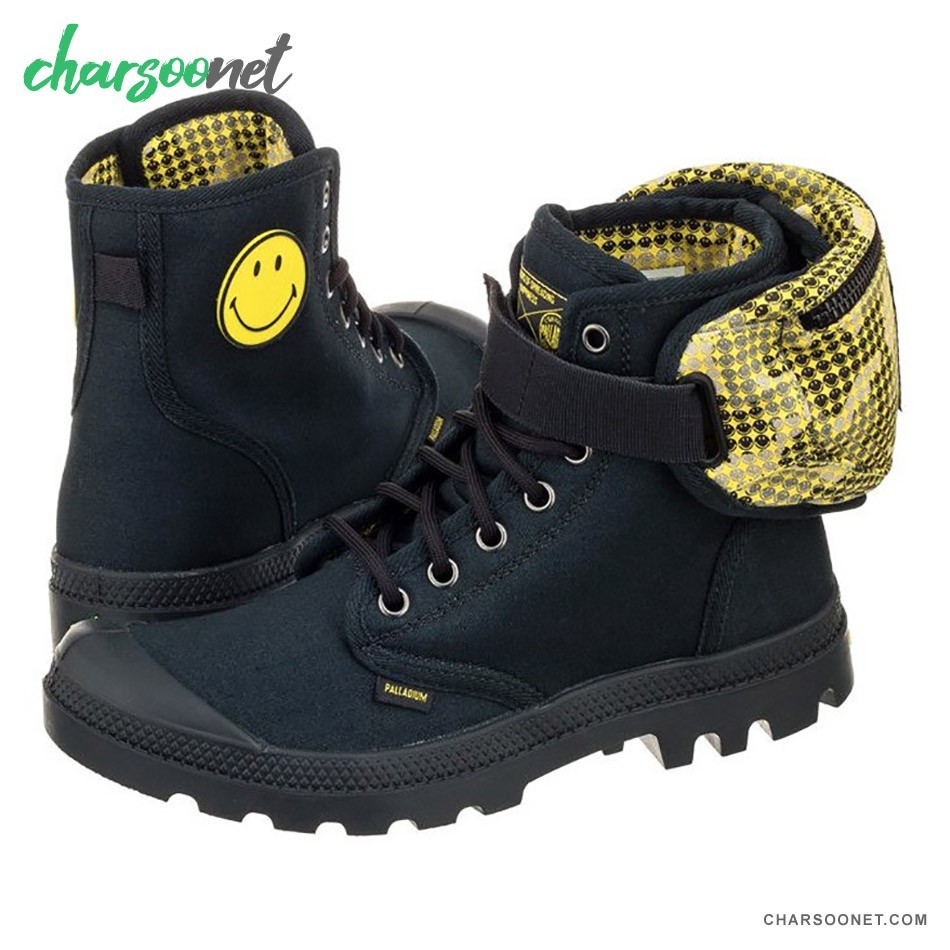 بوت کوهنوردی پالادیوم طرح لبخند جیب دار Palladium x Smiley Fest Pack
