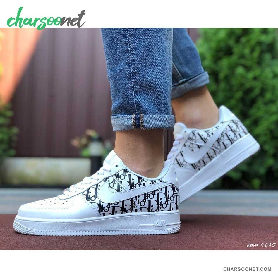 کفش اسنیکر راحتی نایک Nike Air Force 1 X Dior