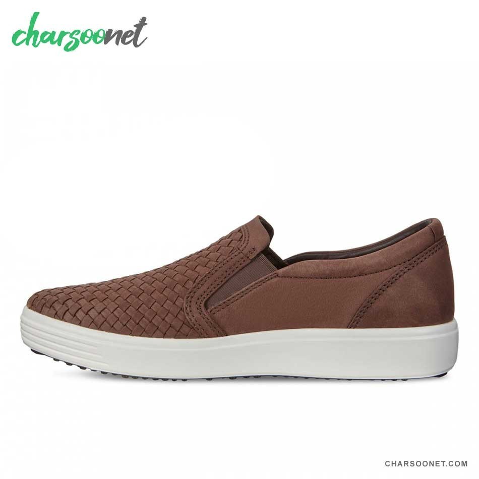 کفش راحتی مردانه چرمی Ecco Soft 7 کد 440354/02072