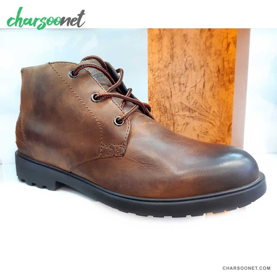 نیم بوت چرم زمستانه جیوکس مدل Geox Rhadalf U045HE Brown Cotto