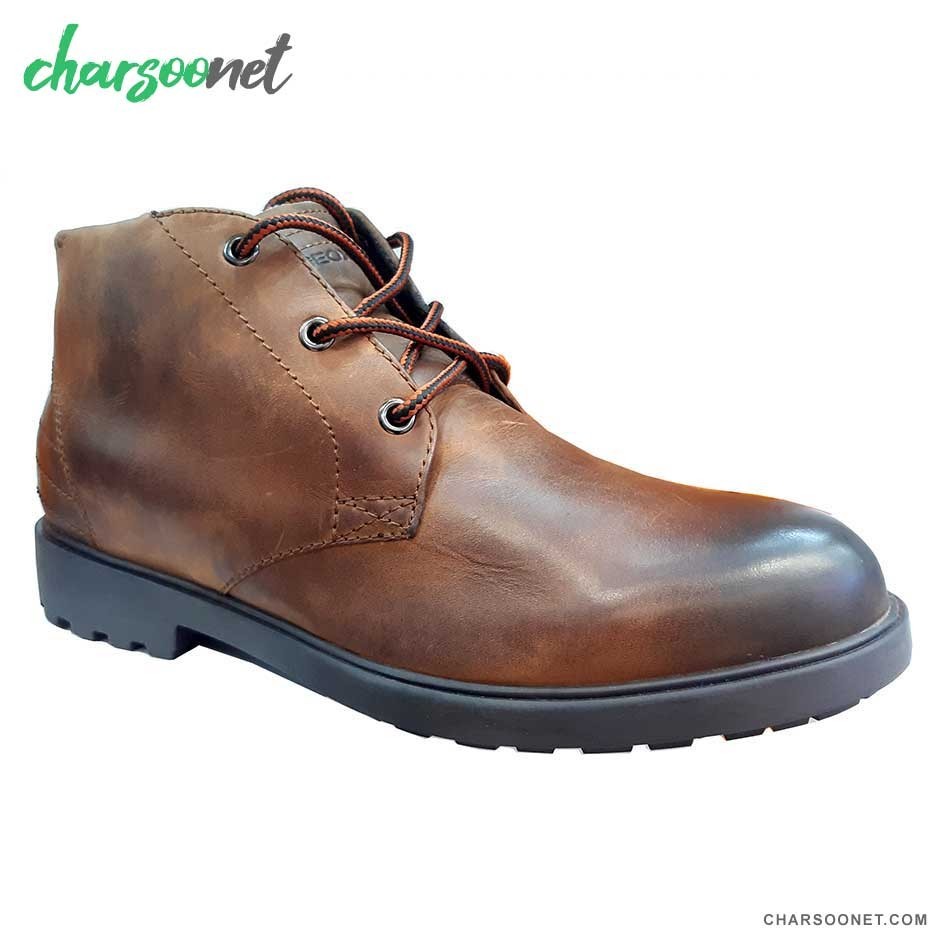 نیم بوت چرم زمستانه جیوکس مدل Geox Rhadalf U045HE Brown Cotto