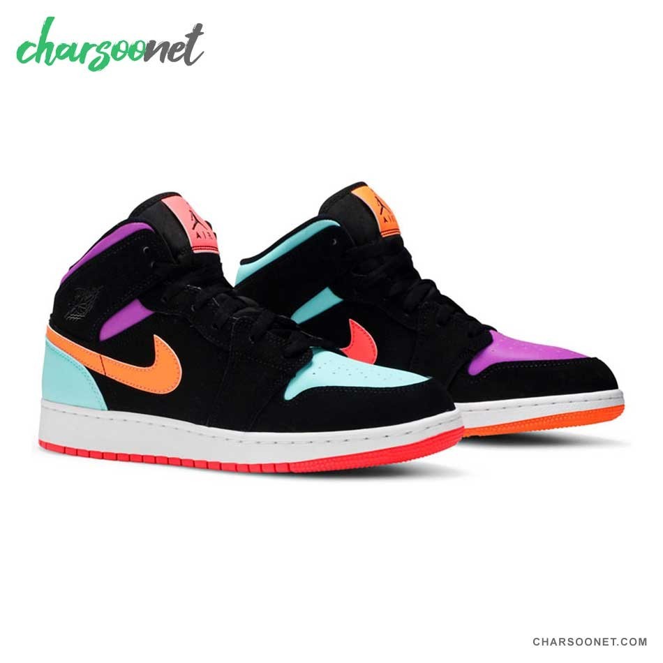 کفش اسپرت نایکی زنانه تا به تا Nike Air Jordan 1 Multi-Color