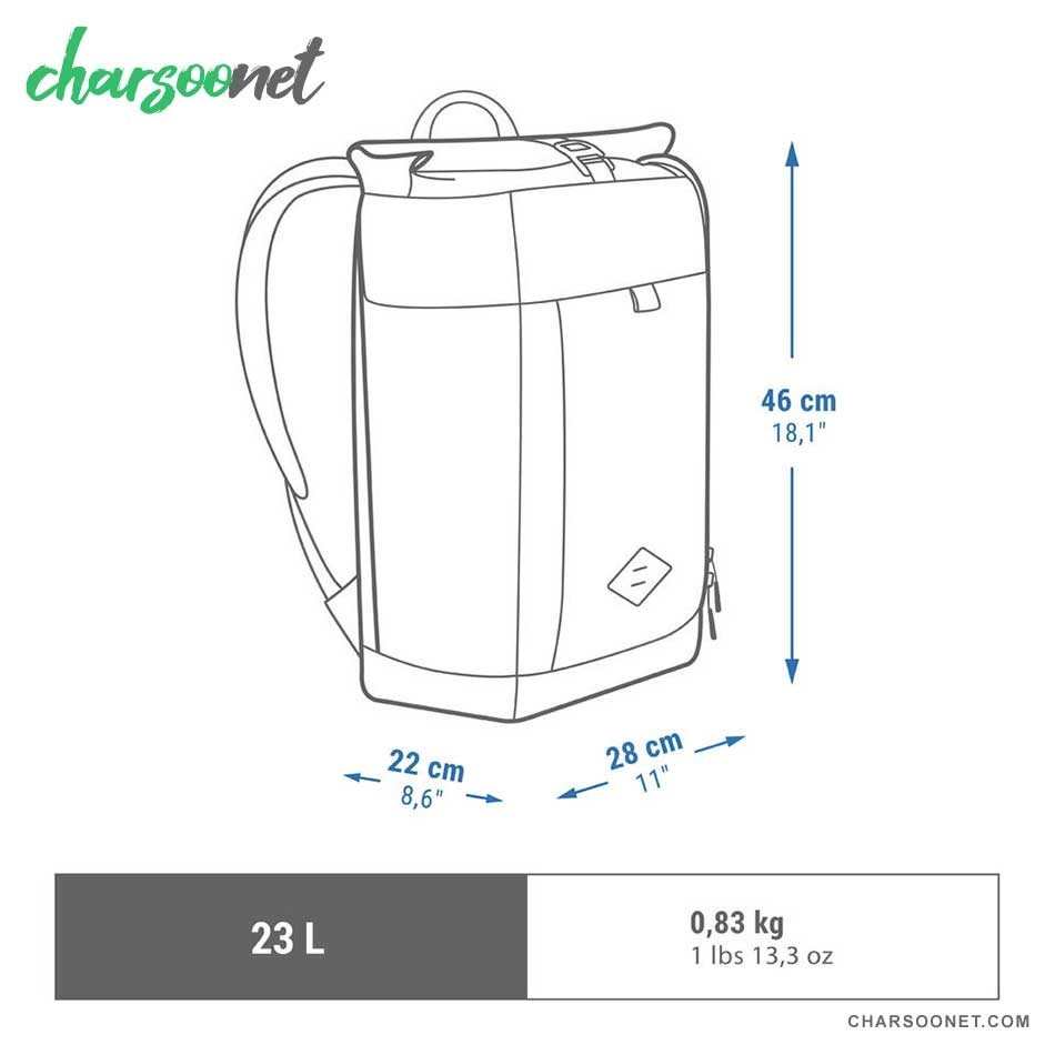 کوله پشتی 23 لیتری کچوا Quechua Hiking backpack 23L