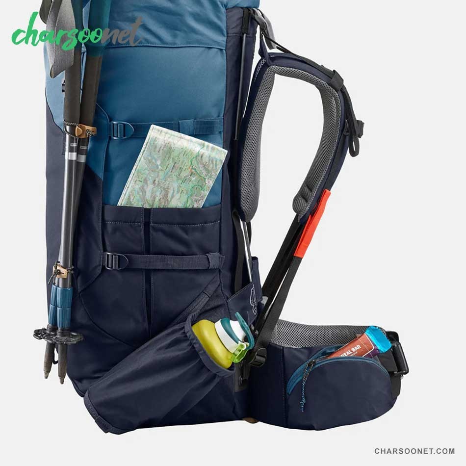 کوله پشتی کوهنوردی 60 لیتری فورکلاز Forclaz MT100 60 L Backpack