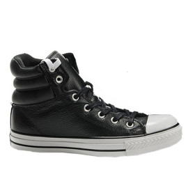 کفش اسنیکر کانورس چرم مشکی Converse Padded Black Embroidery