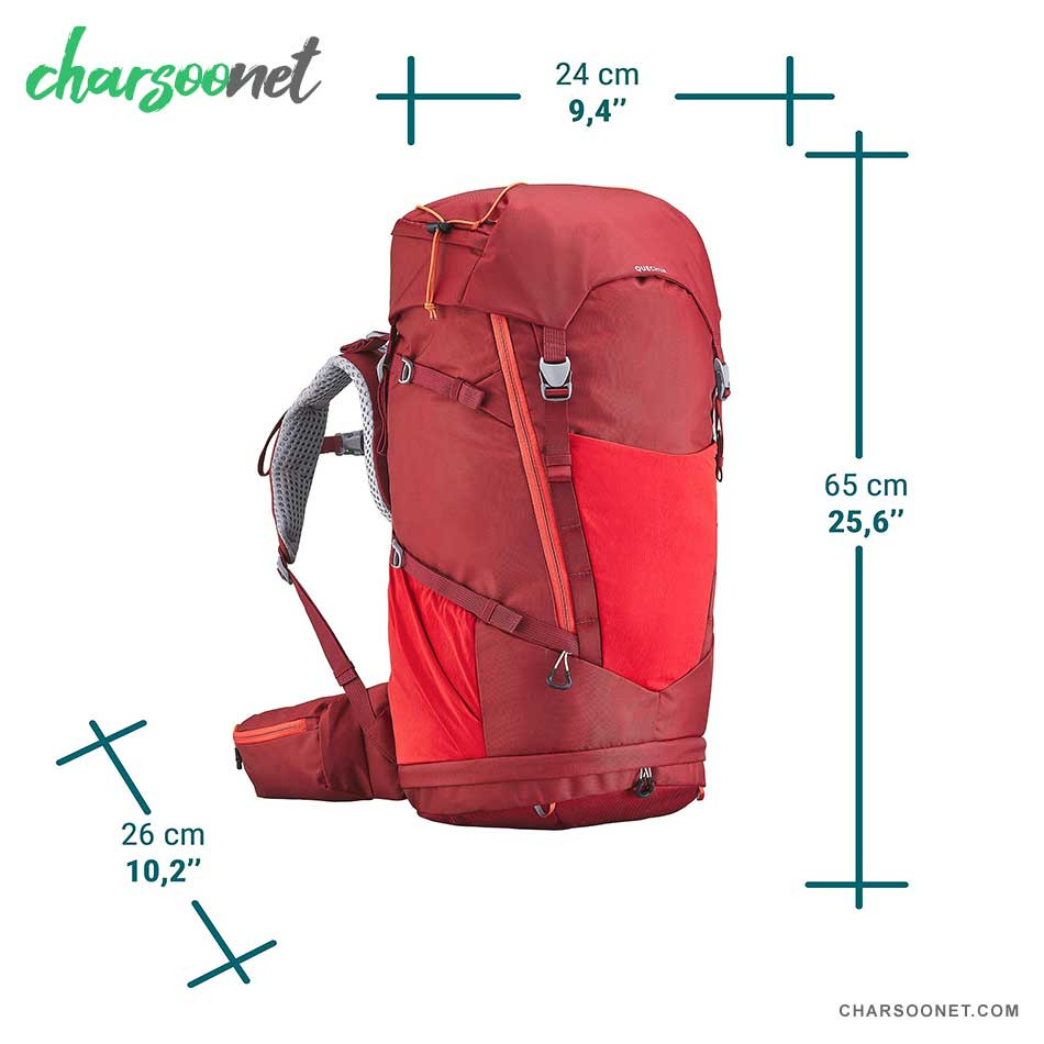 کوله پشتی 40 لیتری کوهنوردی کچوا Quechua Backpack 40+10-MH500 JR