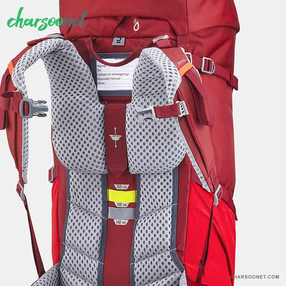 کوله پشتی 40 لیتری کوهنوردی کچوا Quechua Backpack 40+10-MH500 JR