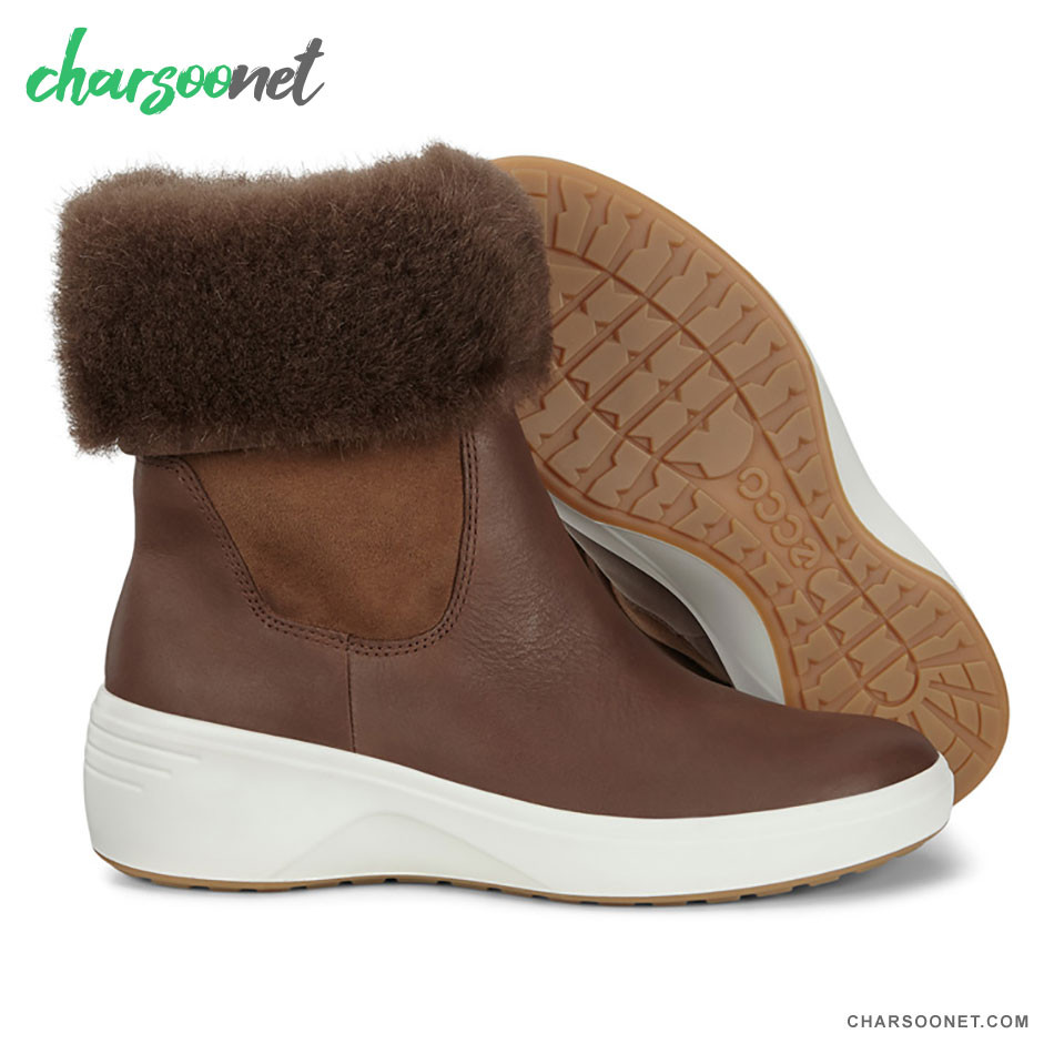 بوت چرمی زنانه اکو ECCO SOFT 7 WEDGE TRED