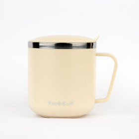 لیوان مسافرتی دسته دار 400میلی لیتری ضدزنگ استیل SUS304