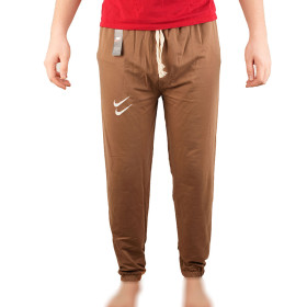 شلوار نخی نایکی زنانه مدل اسلش قهوه ای