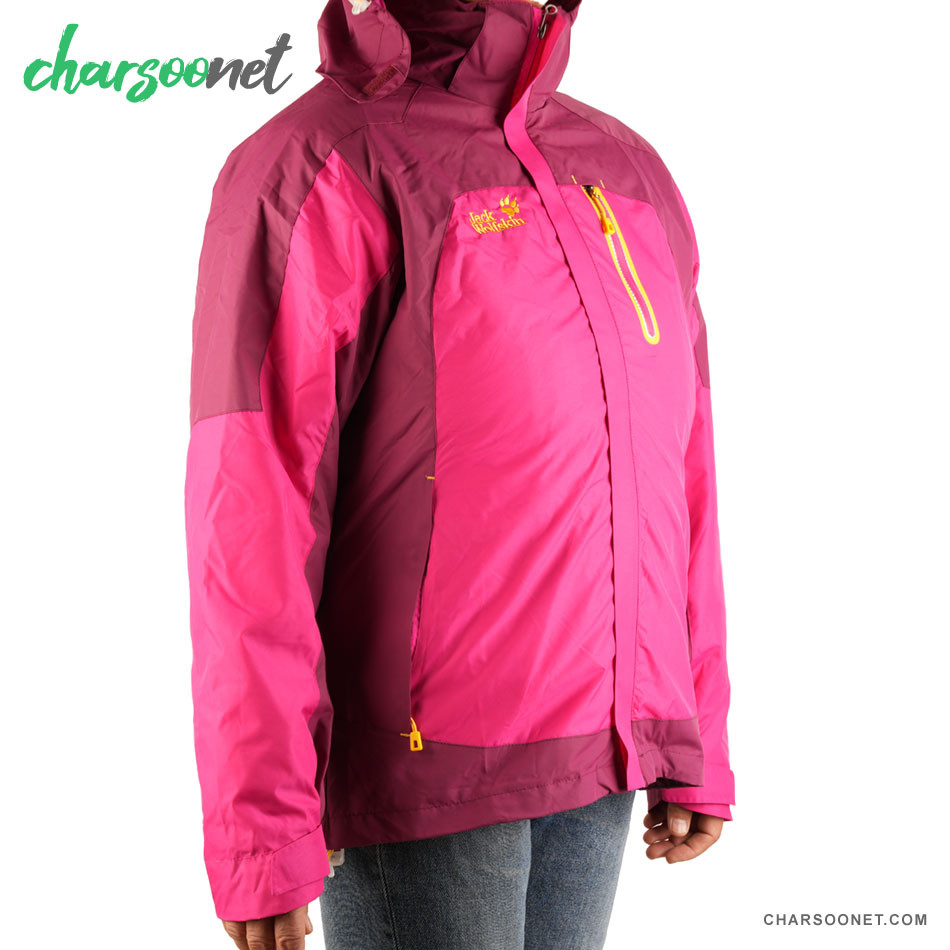 کاپشن کوهنوردی دوپوش زنانه جک ولفسکین Jack wolfskin