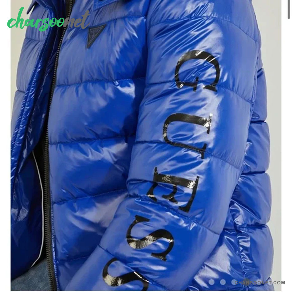 کاپشن مردانه گِس GUESS Hooded Puffer Coat Winter Jacket
