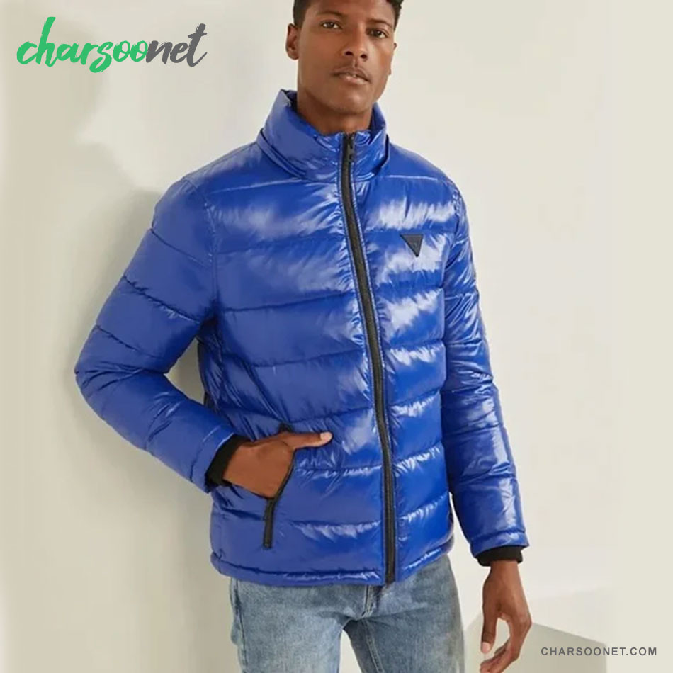 کاپشن مردانه گِس GUESS Hooded Puffer Coat Winter Jacket
