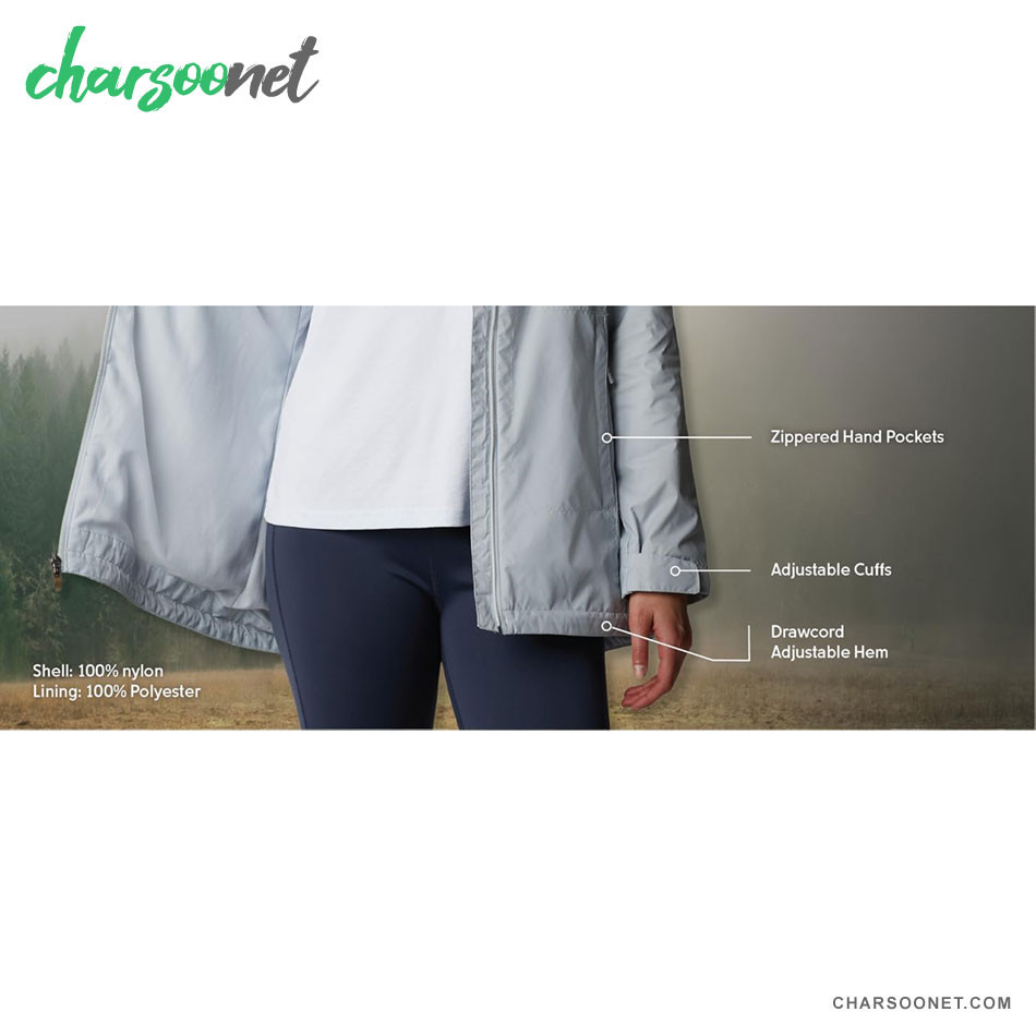 بادگیر و بارانی ضدآب زنانه کلمبیا مدل Columbia Switchback II Lined Long Jacket