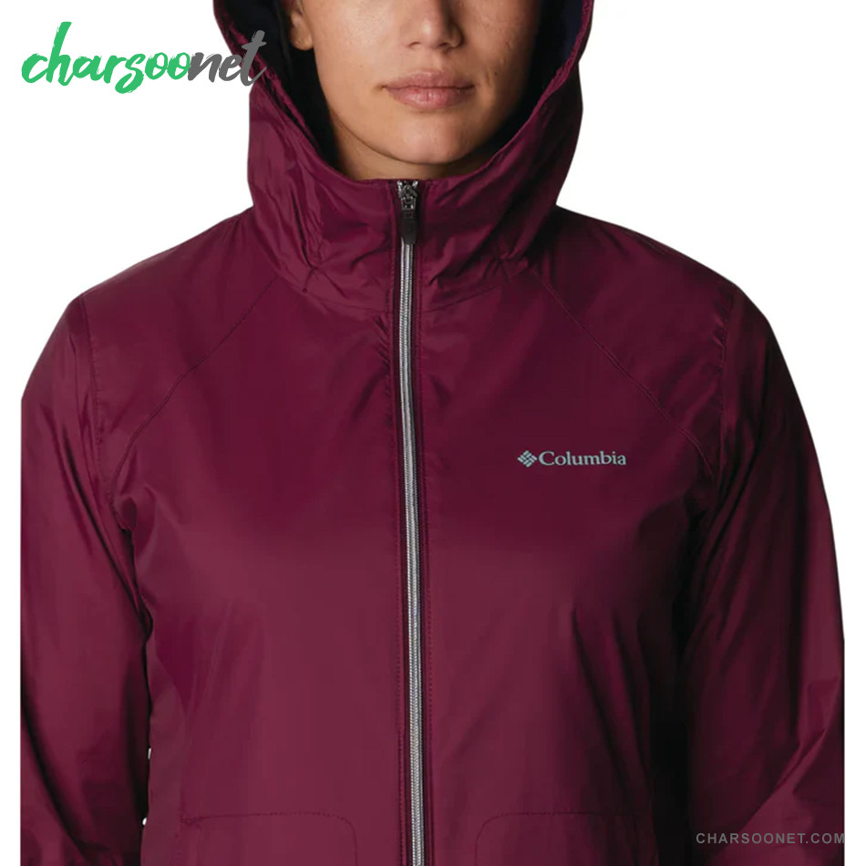 بادگیر و بارانی ضدآب زنانه کلمبیا مدل Columbia Switchback II Lined Long Jacket