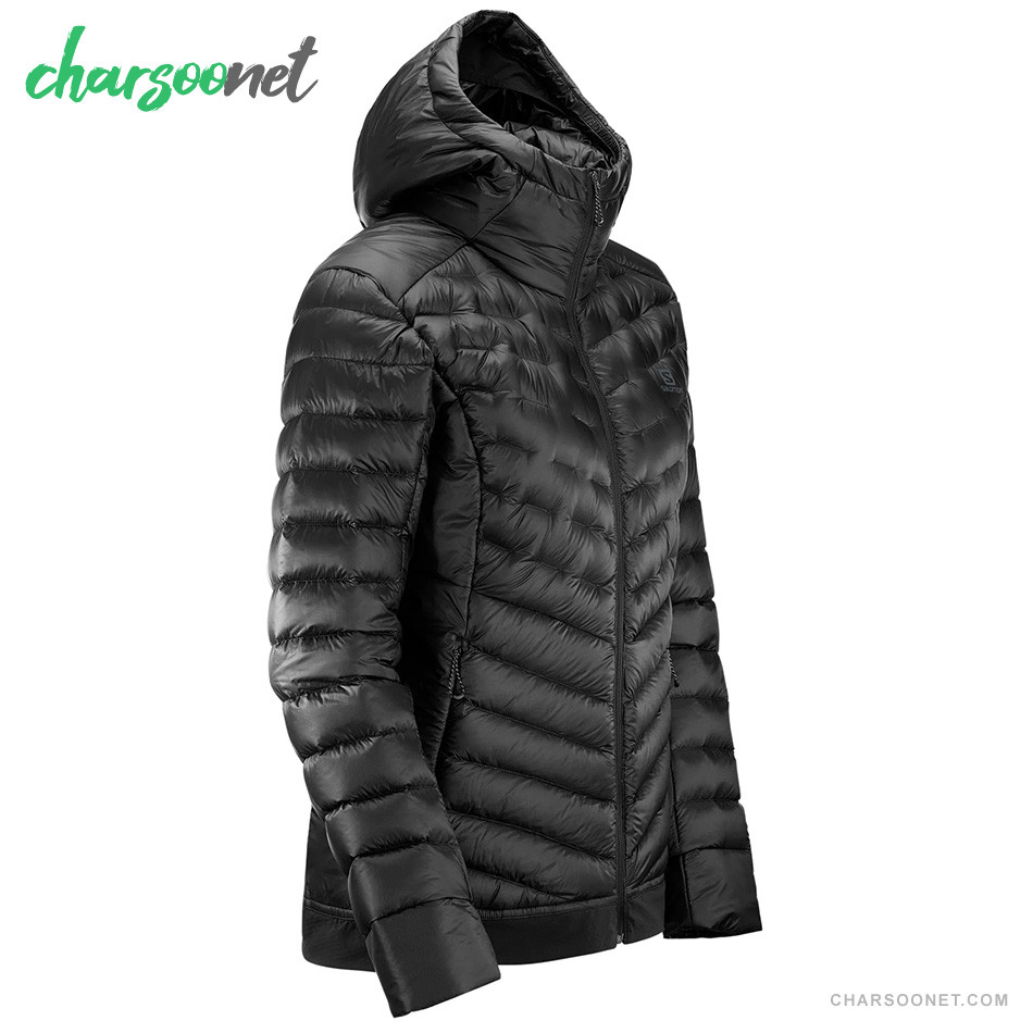 کاپشن پر سالومون زنانه مدل Salomon Outline Down Hoodie Black