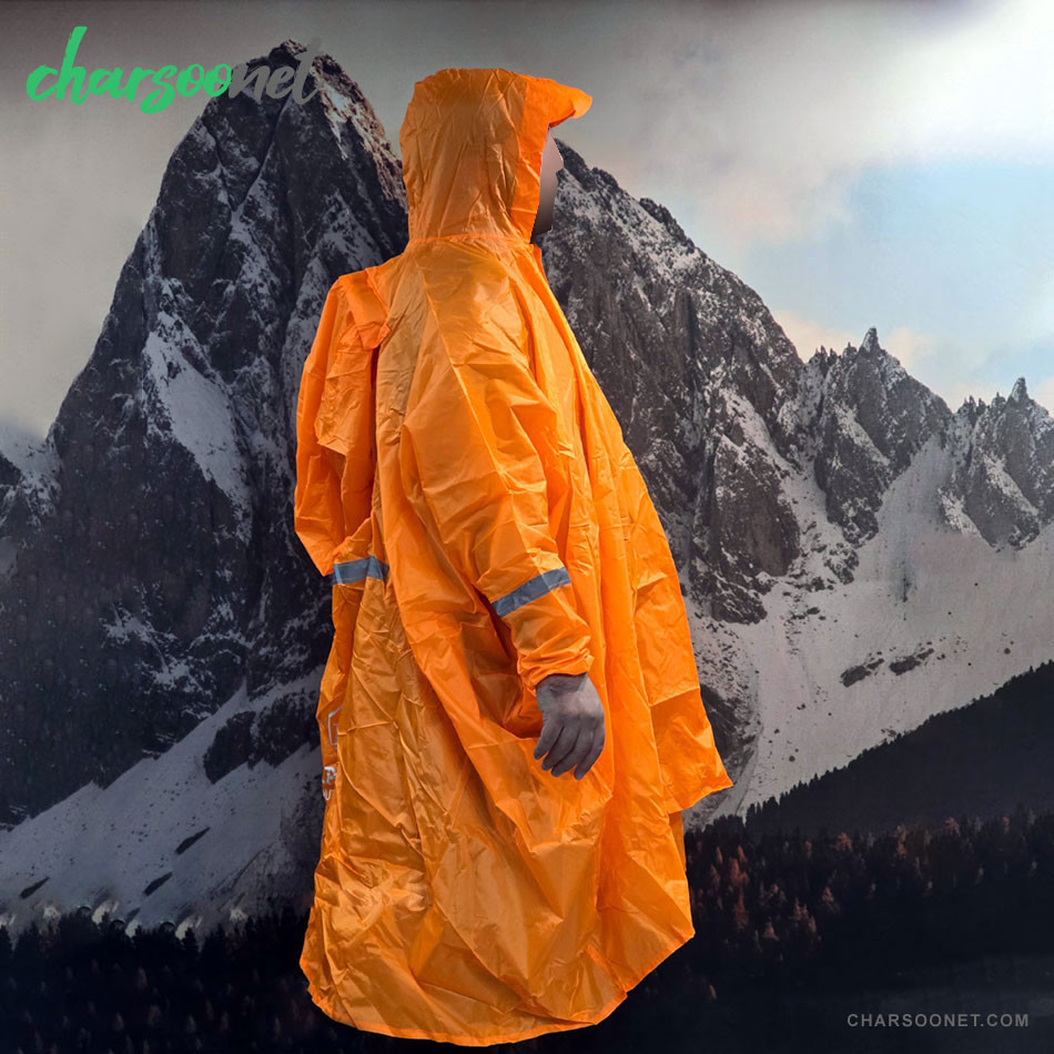 پانچو کوهنوردی ضدآب کوله دار و شبنمادار اصلی کمپسور Campsor