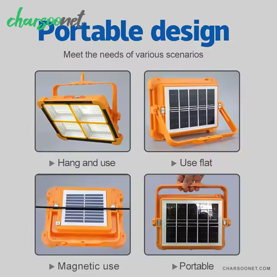 پروژکتور خورشیدی ال ای دی  Solar Led Flood Light