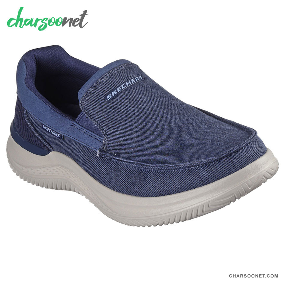 کفش پیاده روی بدون بند مردانه اسکیچرز Skechers Relaxed Fit Hasting - Fielden