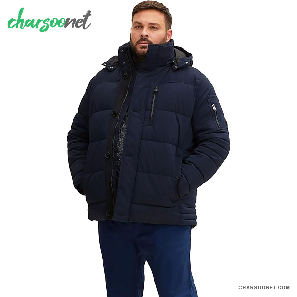 کاپشن کلاه دار مردانه تام تیلور TOM TAILOR Men's Plusize Puffer