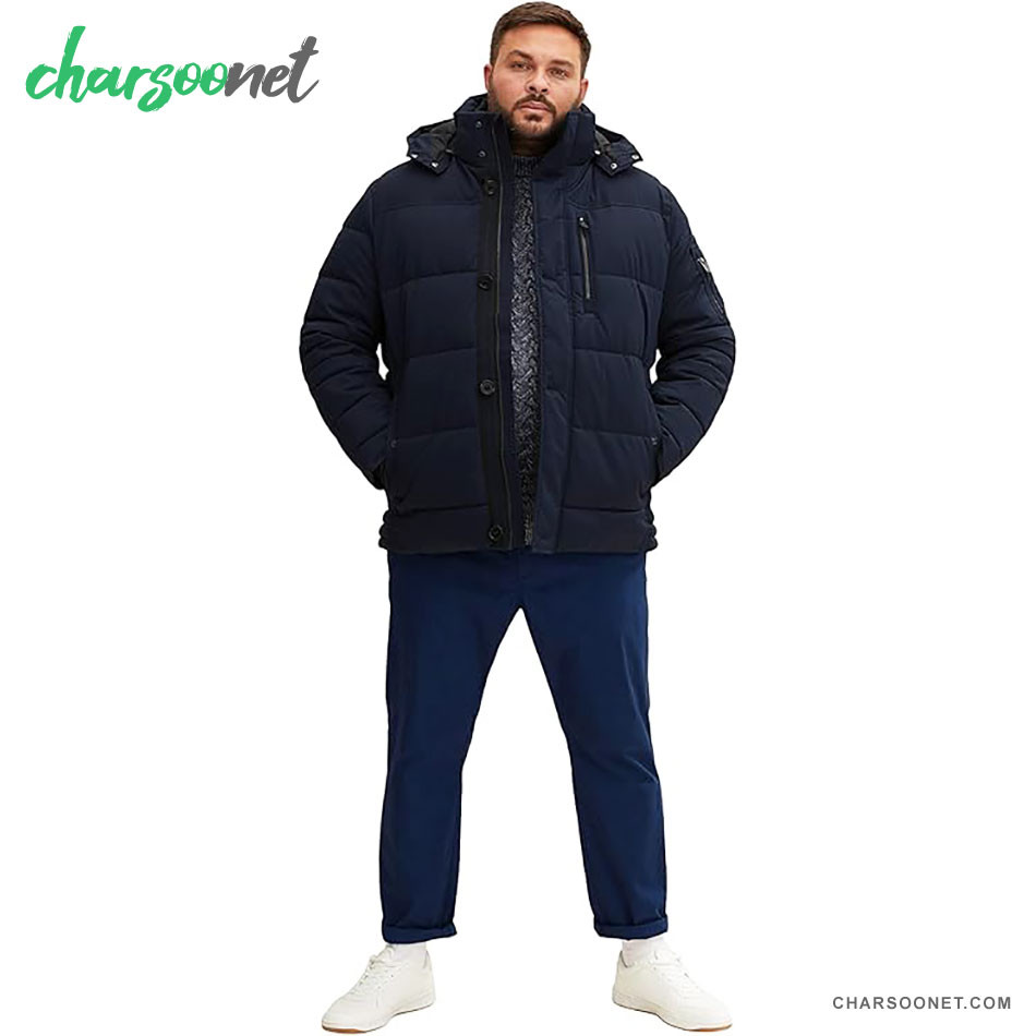 کاپشن کلاه دار مردانه تام تیلور TOM TAILOR Men's Plusize Puffer