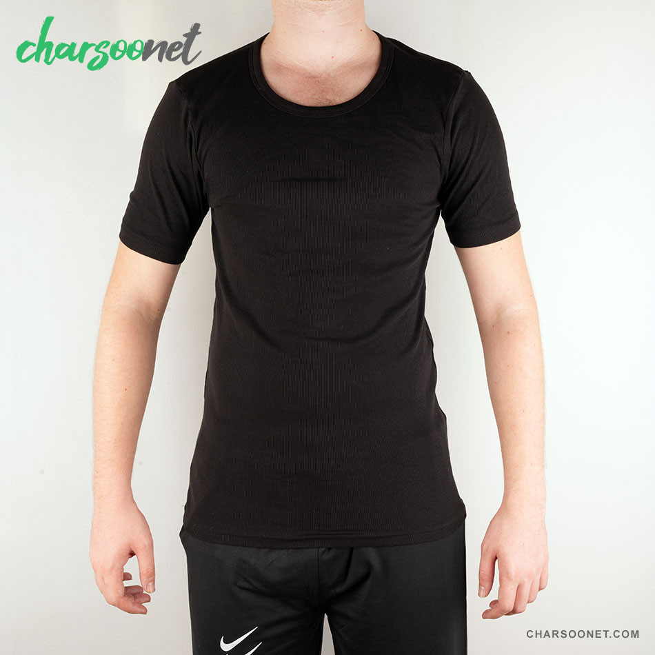 تیشرت مردانه مشکی لیورجی مدل Livergy T-shirt