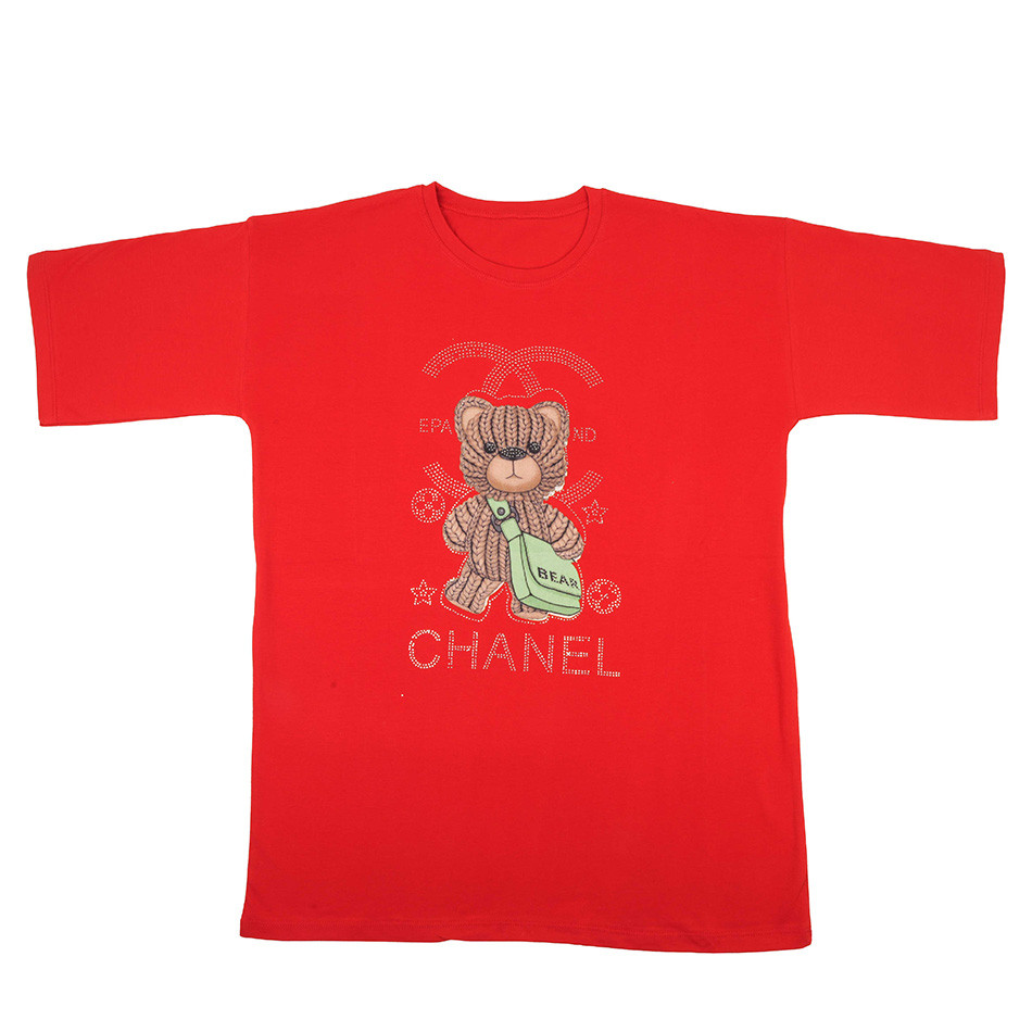 تیشرت زنانه نخ پنبه فری سایز44-46