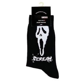 جوراب نخی فانتزی اسپرت فری سایز طرح Scream