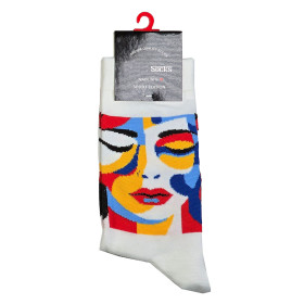 جوراب نخ پنبه فانتزی فری سایز