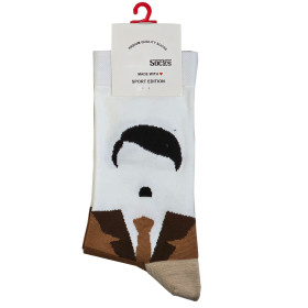 جوراب نخی فانتزی اسپرت طرح دار