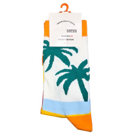 جوراب نخی نیم ساق طرح دار فانتزی فری سایز