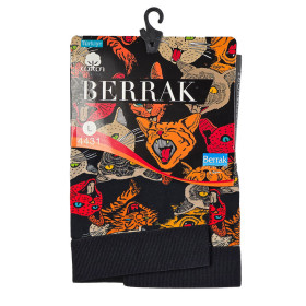 شورت مردانه پادار نخ پنبه براک طرح دار