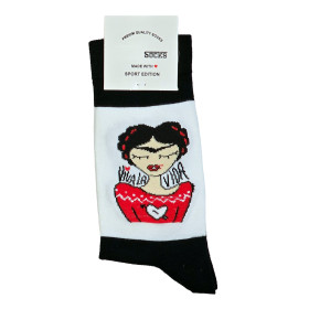 جوراب نخی طرح دار فری سایز