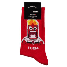 جوراب نخی طرح دار فانتزی فری سایز