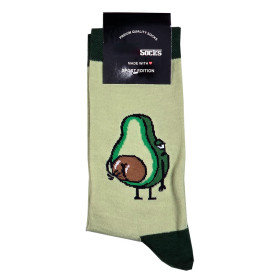 جوراب نخی نیم ساق طرح دار