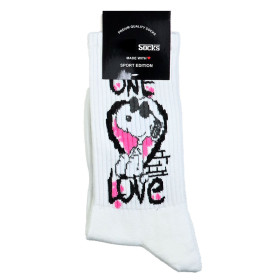 جوراب نخی طرح دار نیم ساق فری سایز