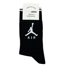 جوراب نخ پنبه طرح نایک ایر جردن نیم ساق فری سایز