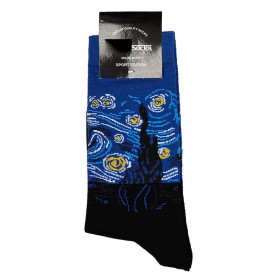 جوراب نخی نیم ساق طرح دار فری سایز