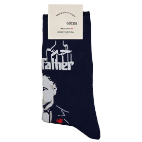 جوراب نخ پنبه فری سایز طرح گاد فادر